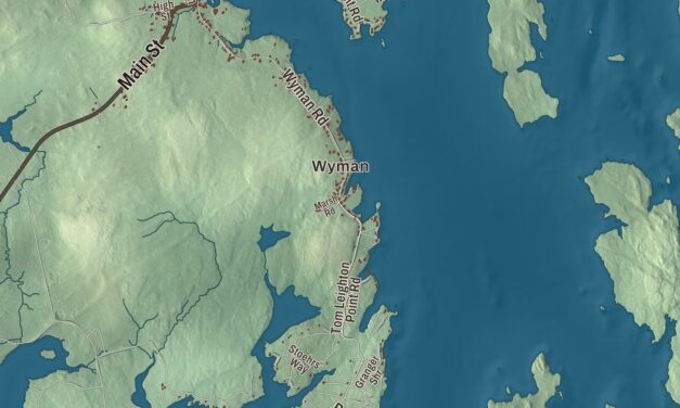 Map of Milbridge, Maine in 2026