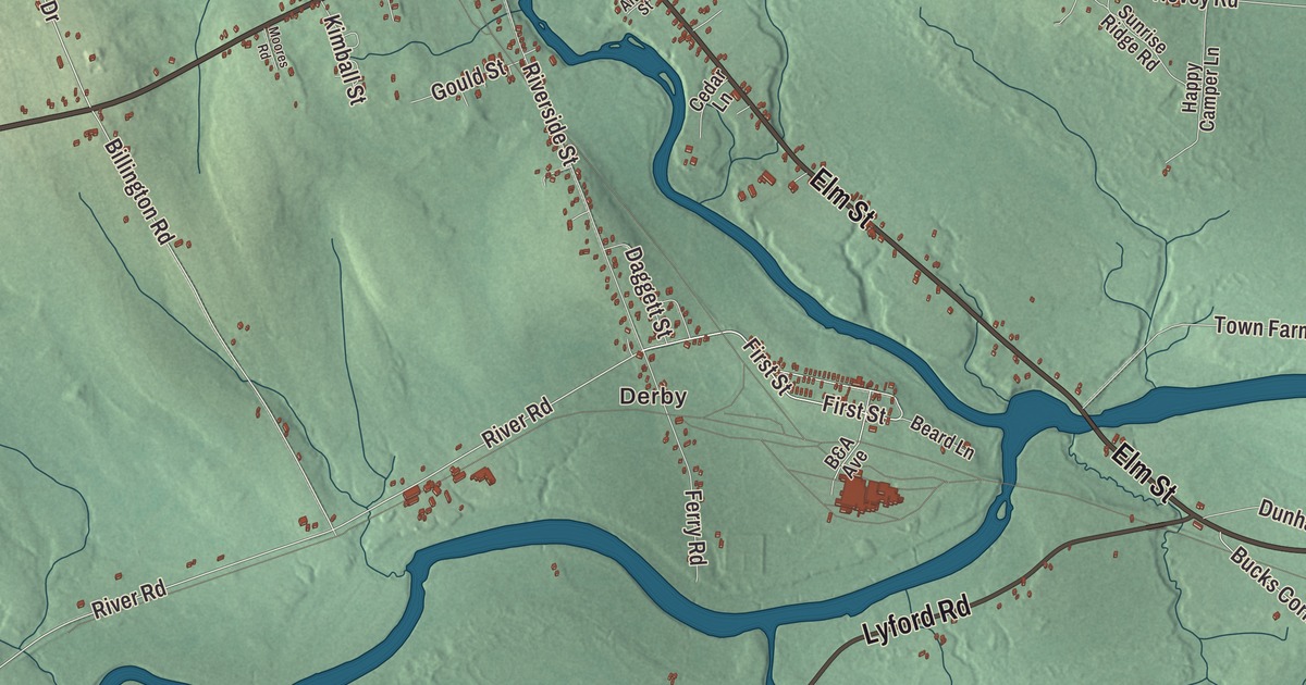 Map of Milo, Maine in 2026