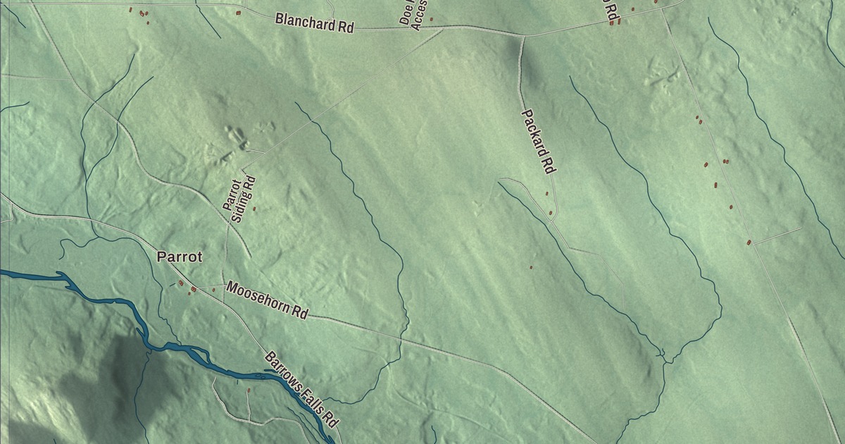 Map of Monson, Maine in 2026