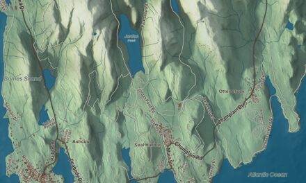 Map of Mount Desert, Maine in 2026