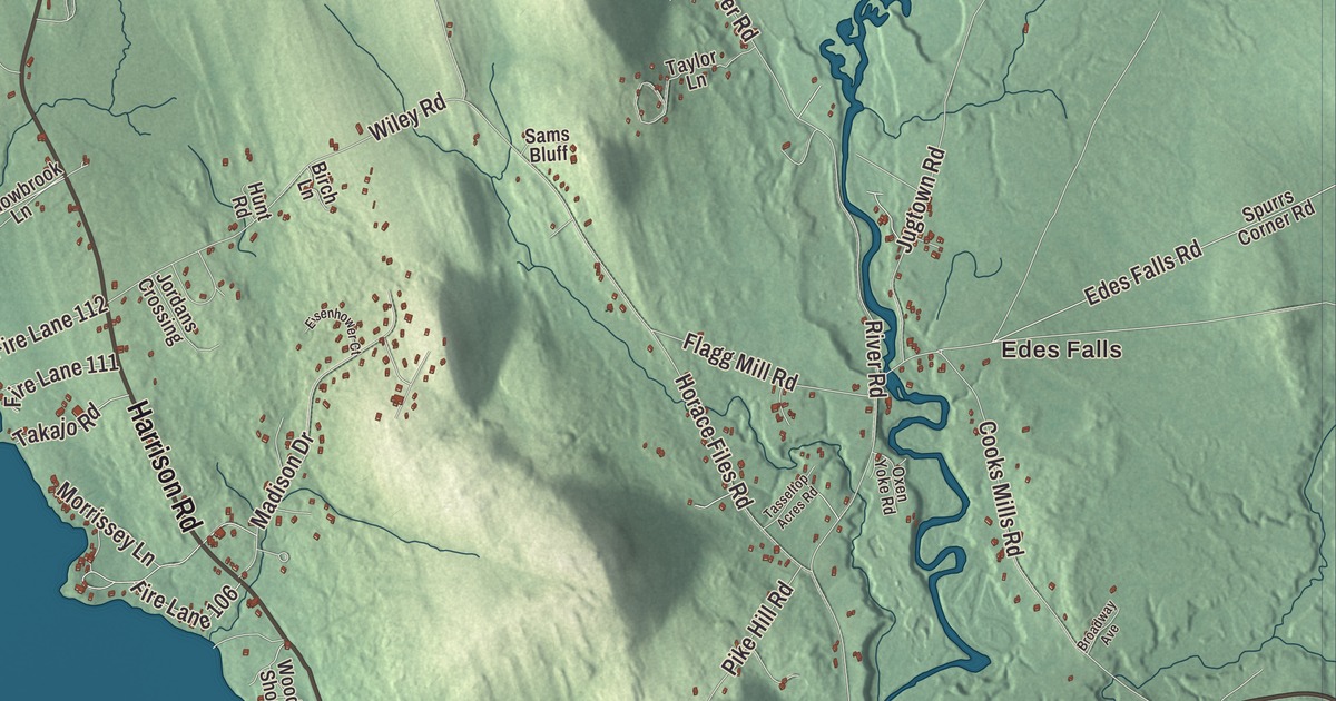 Map of Naples, Maine in 2026