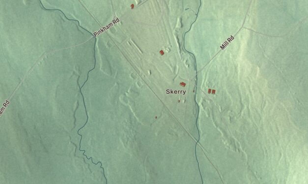Map of Nashville, Maine in 2026