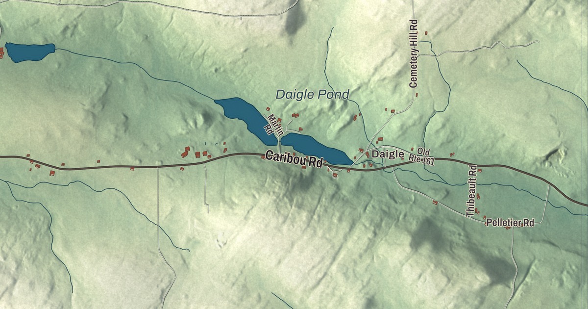 Map of New Canada, Maine in 2026