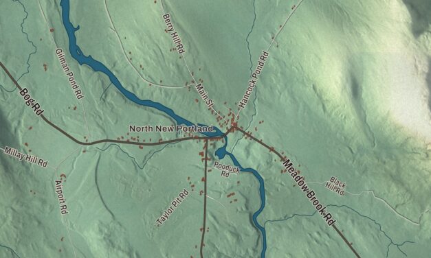 Map of New Portland, Maine in 2026