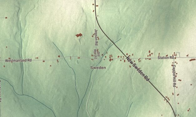 Map of New Sweden, Maine in 2026