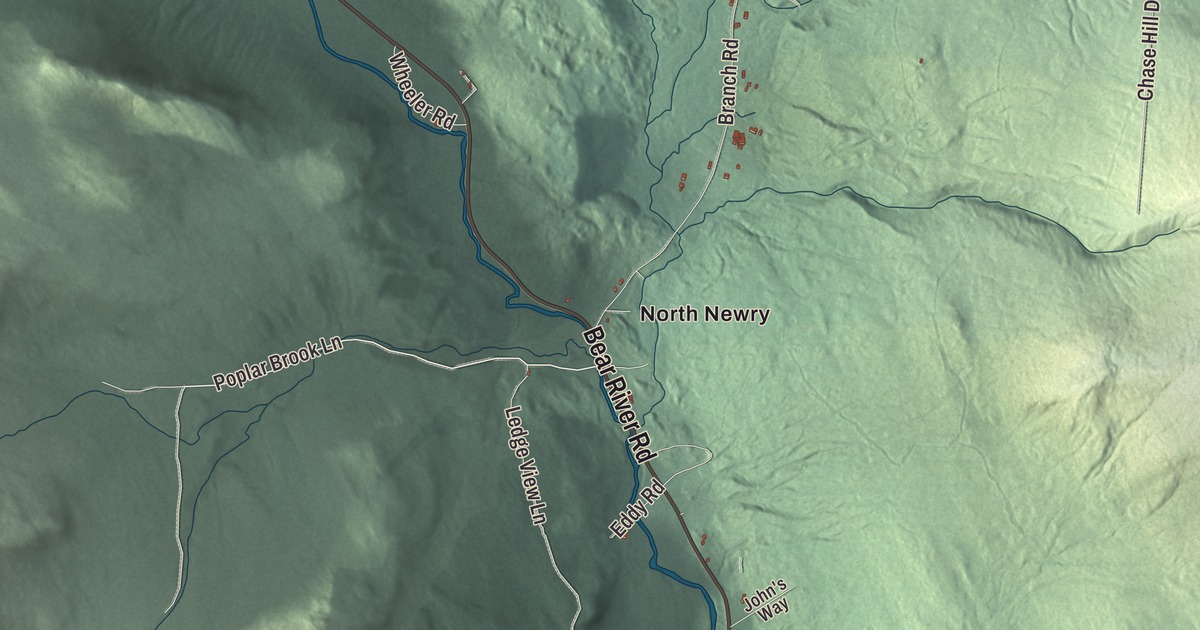 Map of Newry, Maine in 2026