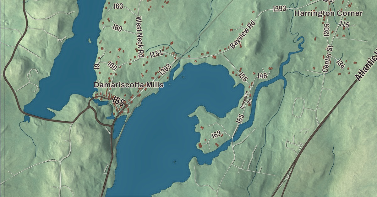 Map of Nobleboro, Maine in 2026
