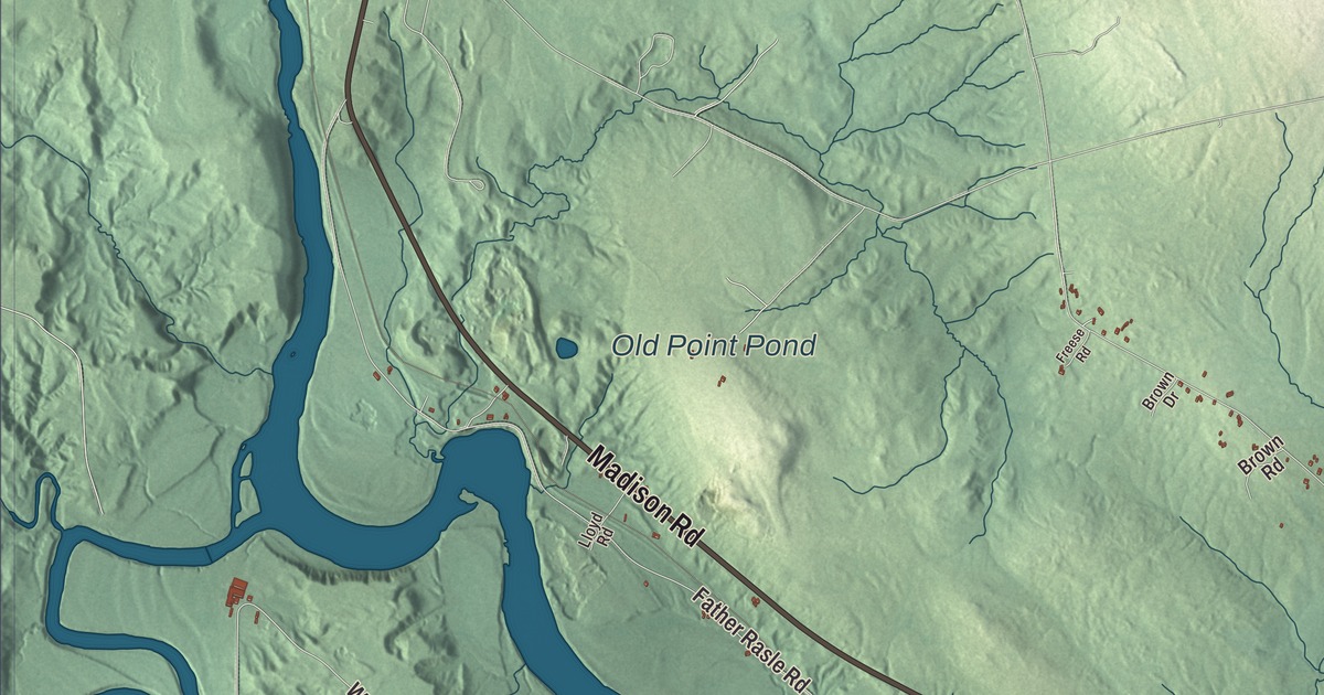 Map of Norridgewock, Maine in 2026