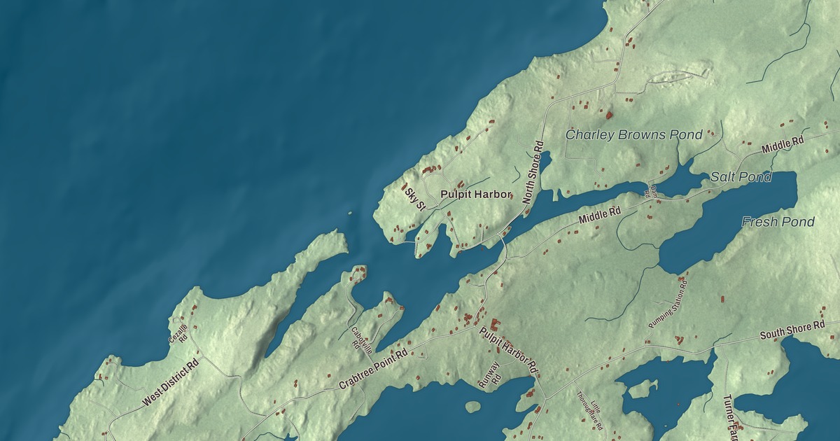 Map of North Haven, Maine in 2026