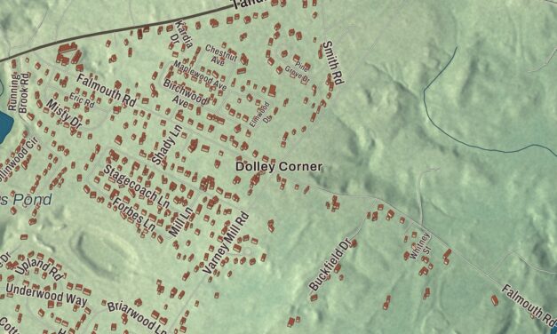 Map of North Windham, Maine in 2026