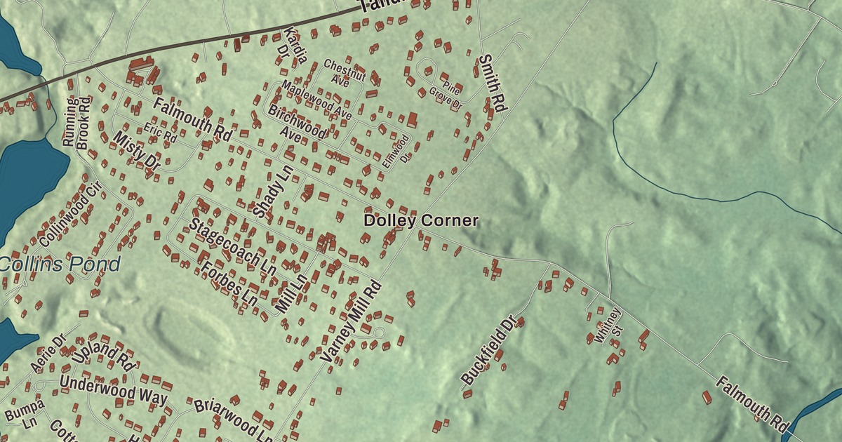 Map of North Windham, Maine in 2026