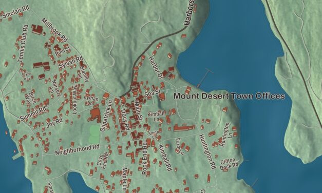Map of Northeast Harbor, Maine in 2026