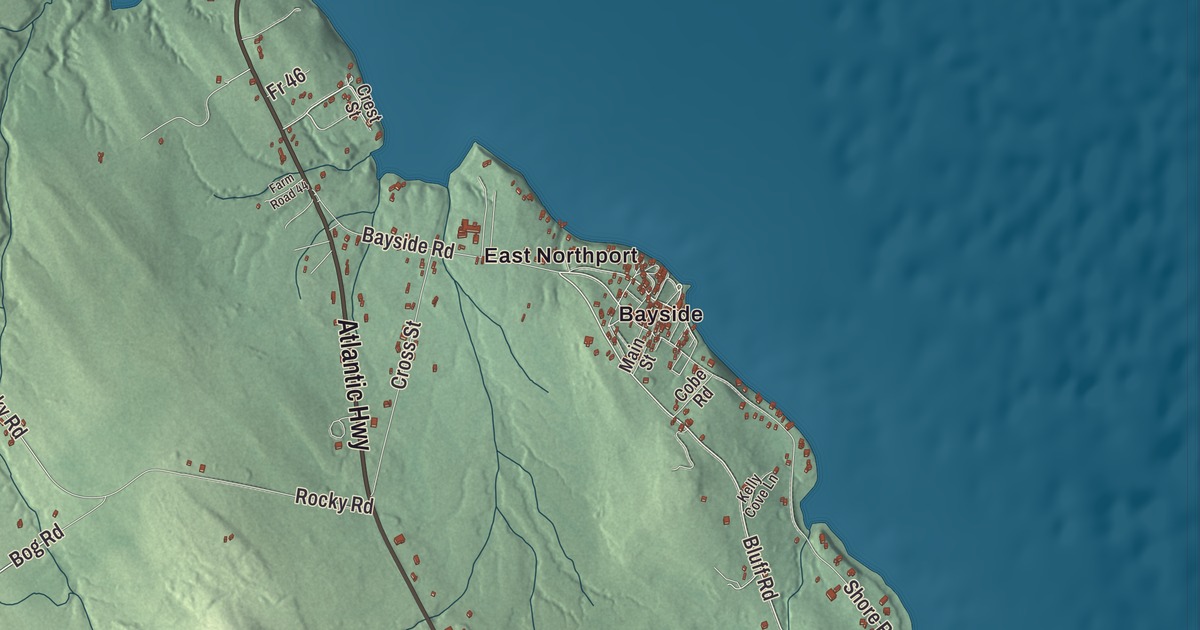 Map of Northport, Maine in 2026