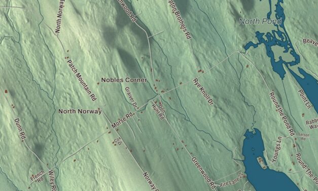 Map of Norway, Maine in 2026