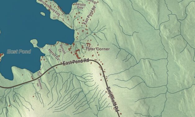 Map of Oakland, Maine in 2026