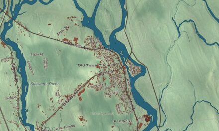 Map of Old Town, Maine in 2026