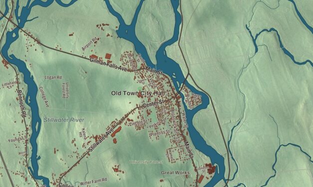 Map of Old Town, Maine in 2026