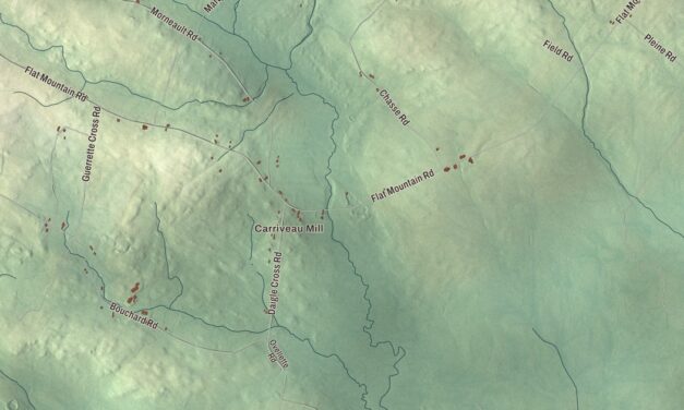 Map of St. Agatha, Maine, Drawn Like an Old Atlas