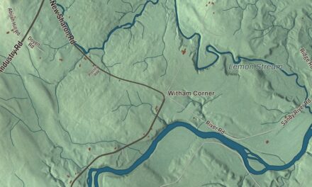 Map of Starks, Maine, Drawn Like an Old Atlas