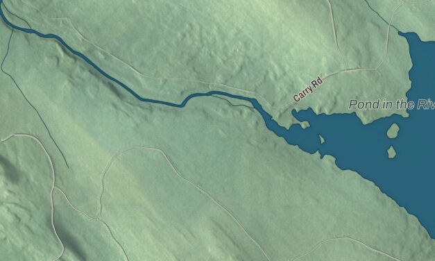 Map of Upton, Maine, Drawn Like an Old Atlas