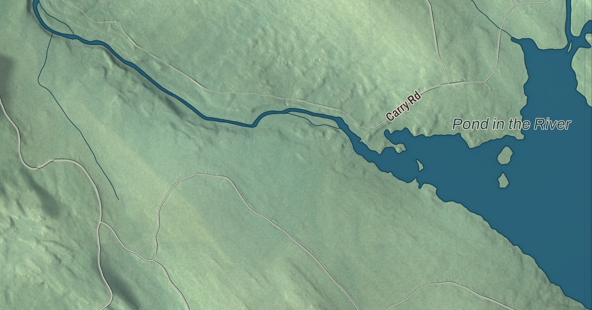 Map of Upton, Maine, Drawn Like an Old Atlas