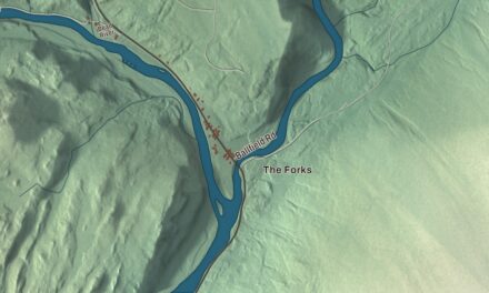 Map of West Forks, Maine, Drawn Like an Old Atlas