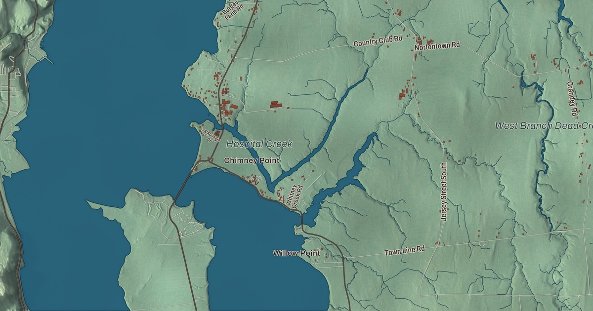 Map of Addison, Vermont in 2026