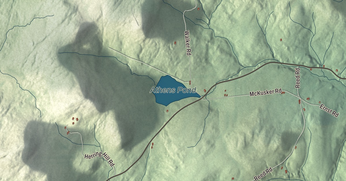 Map of Athens, Vermont in 2026