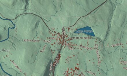 Map of Bennington, Vermont in 2026