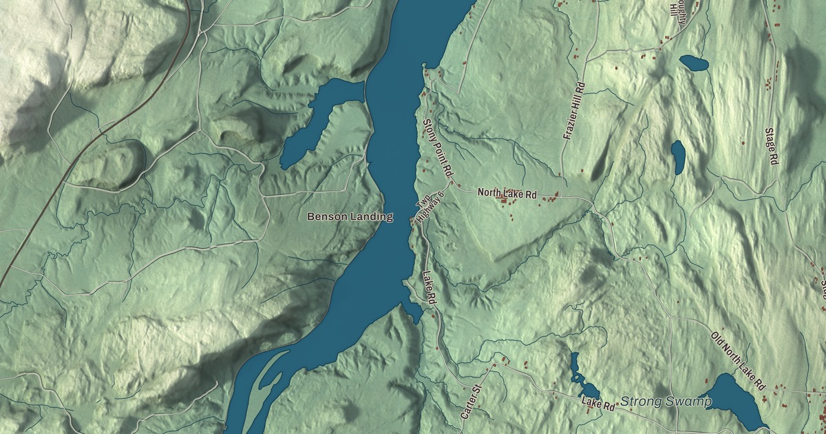 Map of Benson, Vermont in 2026