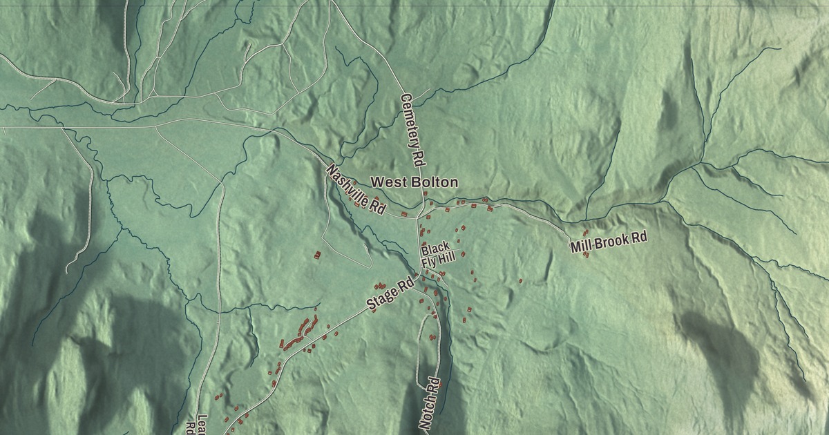 Map of Bolton, Vermont in 2026