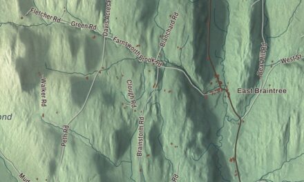 Map of Braintree, Vermont in 2026