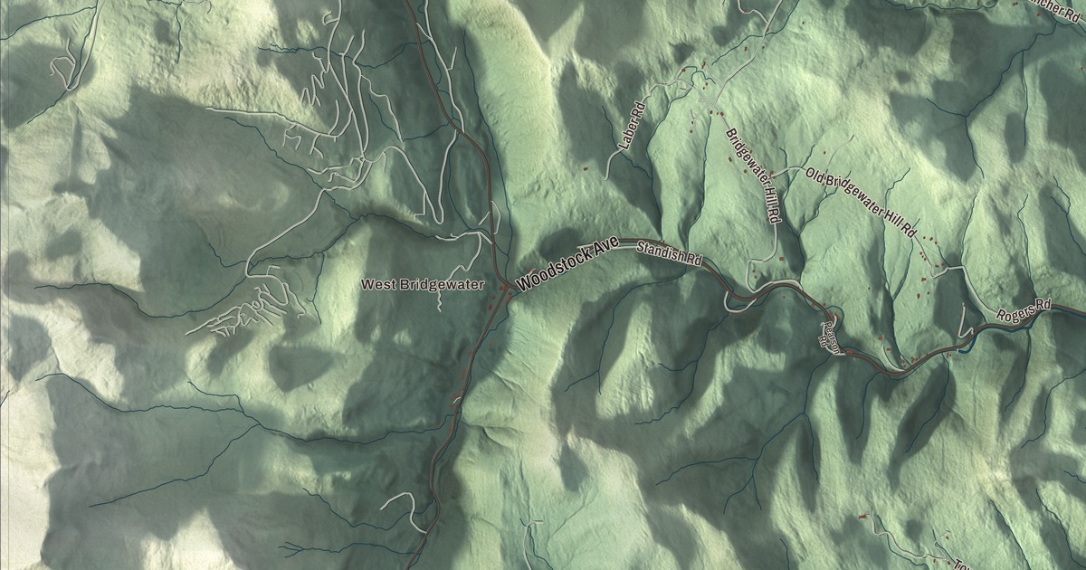 Map of Bridgewater, Vermont in 2026