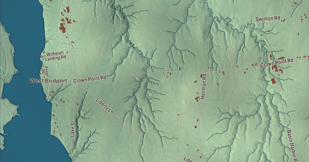 Map of Bridport, Vermont in 2026