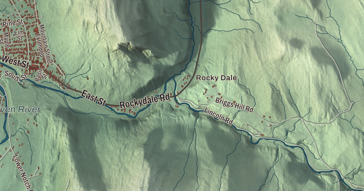 Map of Bristol, Vermont in 2026