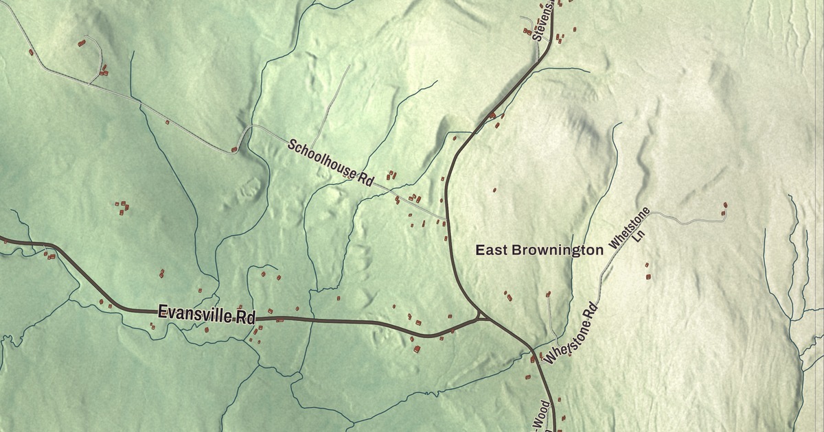 Map of Brownington, Vermont in 2026