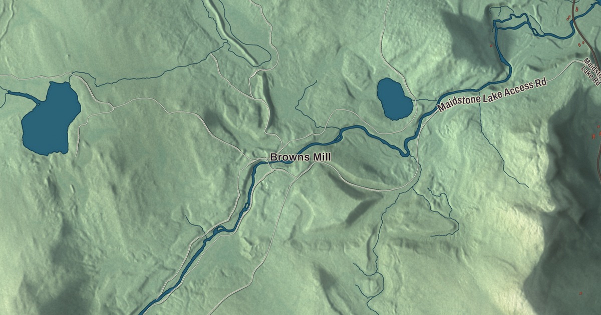 Map of Brunswick, Vermont in 2026