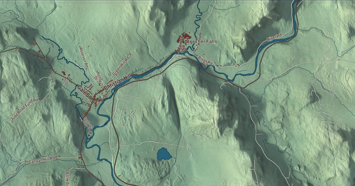 Map of Canaan, Vermont in 2026