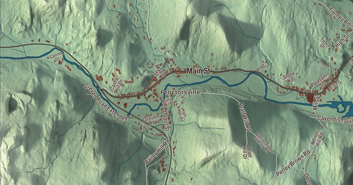 Map of Cavendish, Vermont in 2026