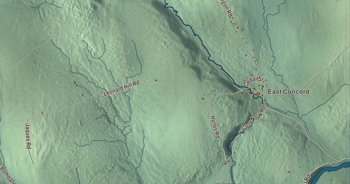 Map of Concord, Vermont in 2026