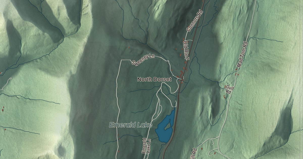 Map of Dorset, Vermont in 2026