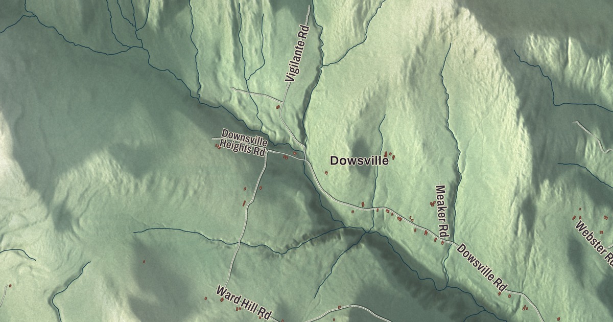 Map of Duxbury, Vermont in 2026