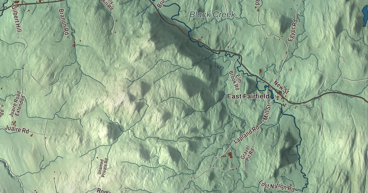 Map of Fairfield, Vermont in 2026