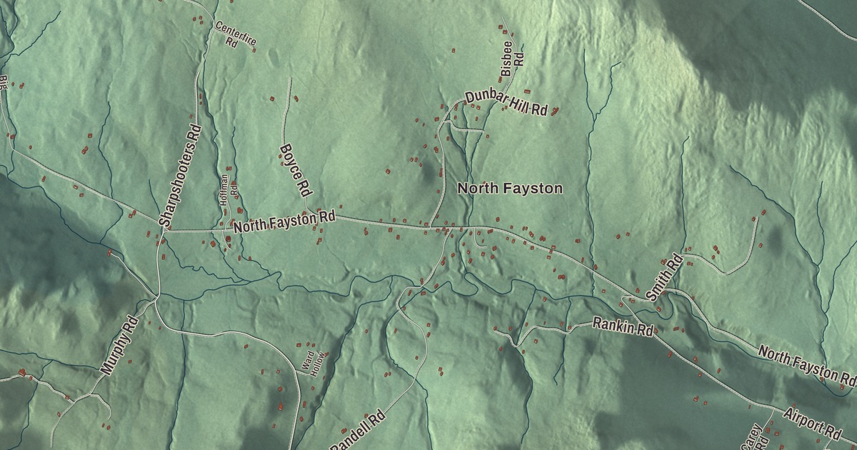 Map of Fayston, Vermont in 2026