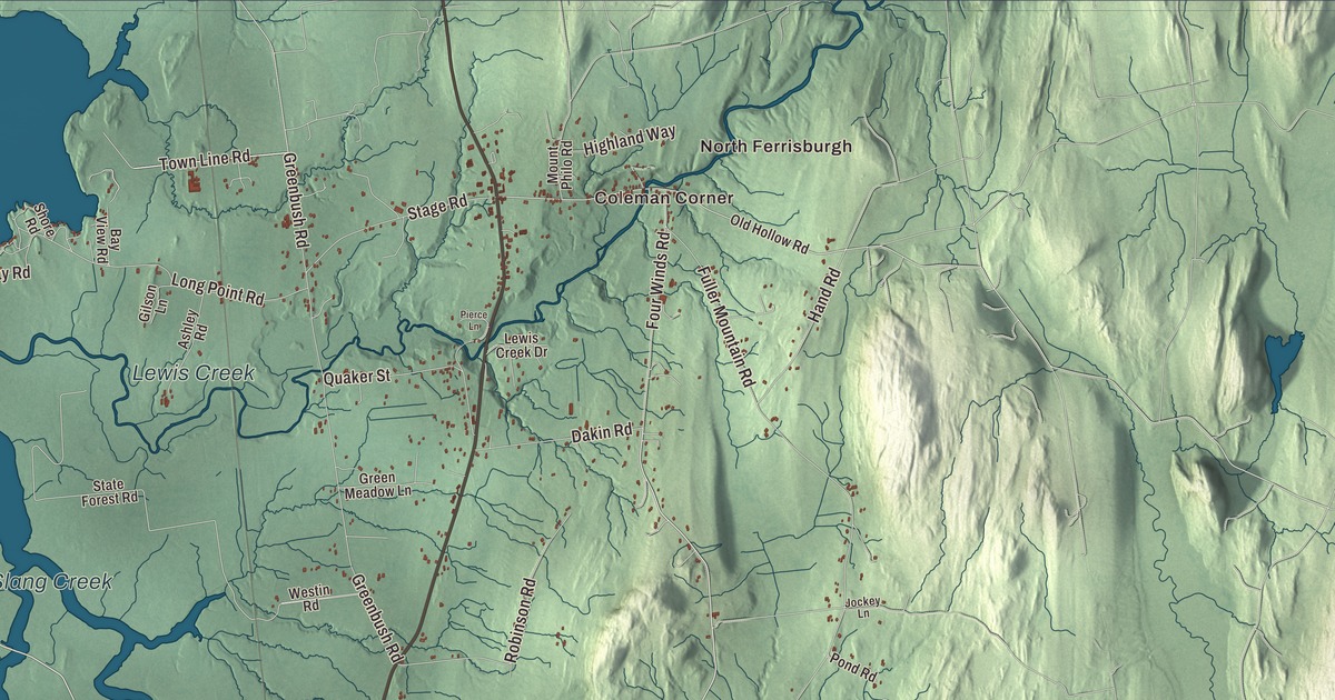 Map of Ferrisburgh, Vermont in 2026