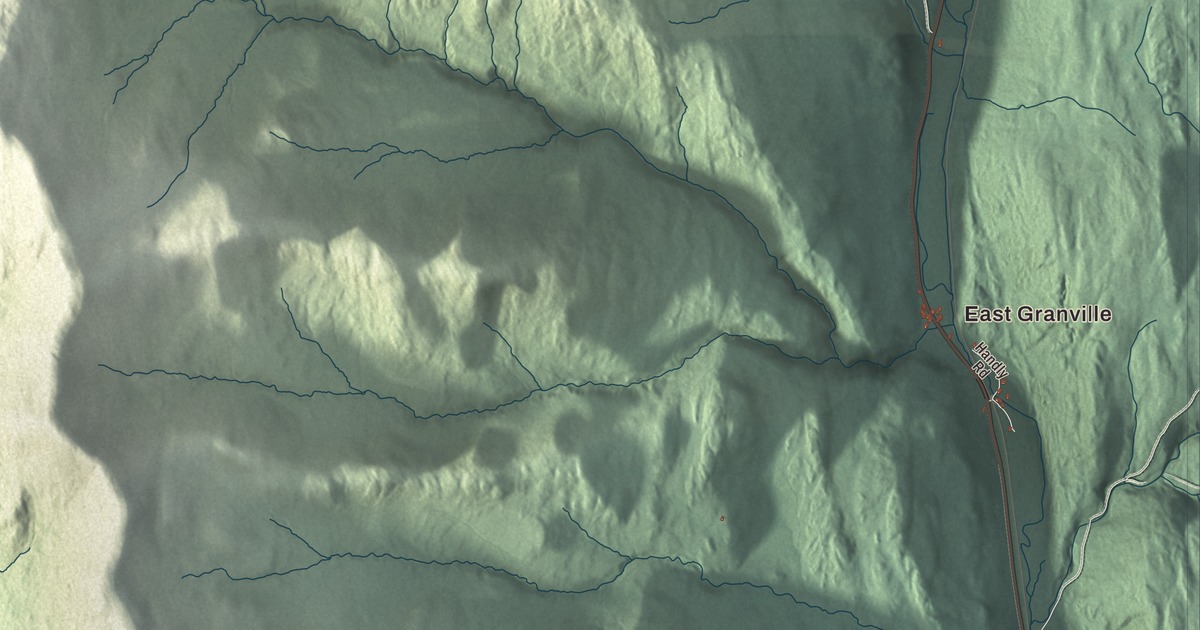 Map of Granville, Vermont in 2026