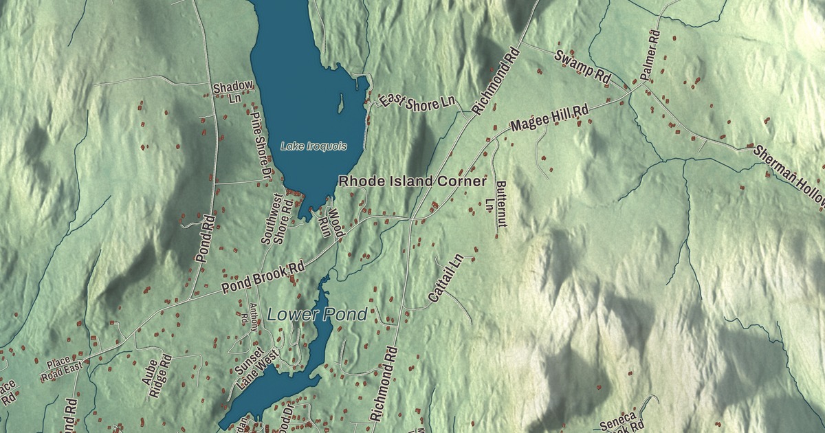 Map of Hinesburg, Vermont in 2026