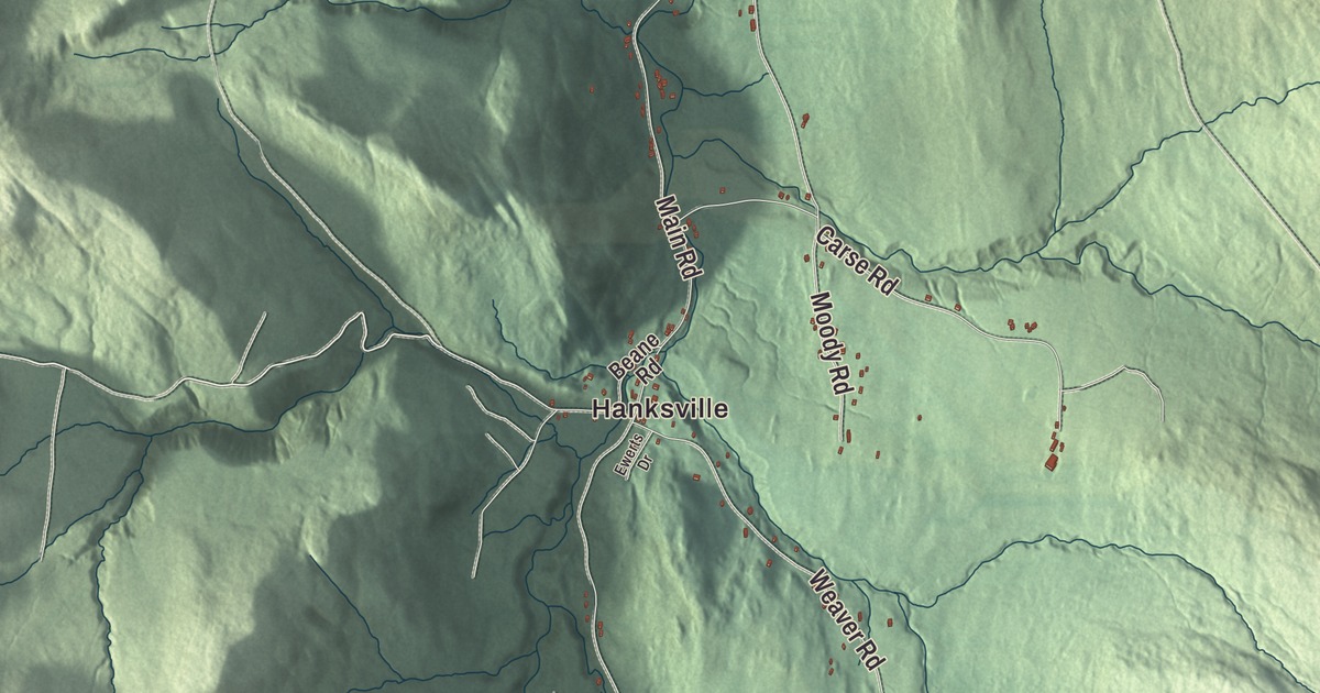 Map of Huntington, Vermont in 2026