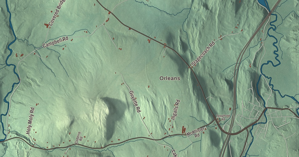 Map of Irasburg, Vermont in 2026