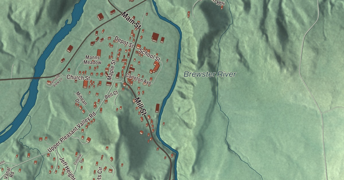 Map of Jeffersonville, Vermont in 2026